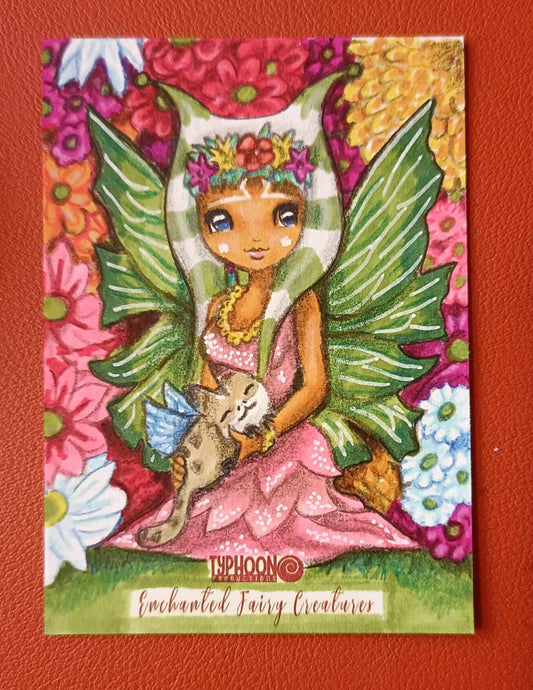 Enchanted Fairy Creatures Typhoon sketch card