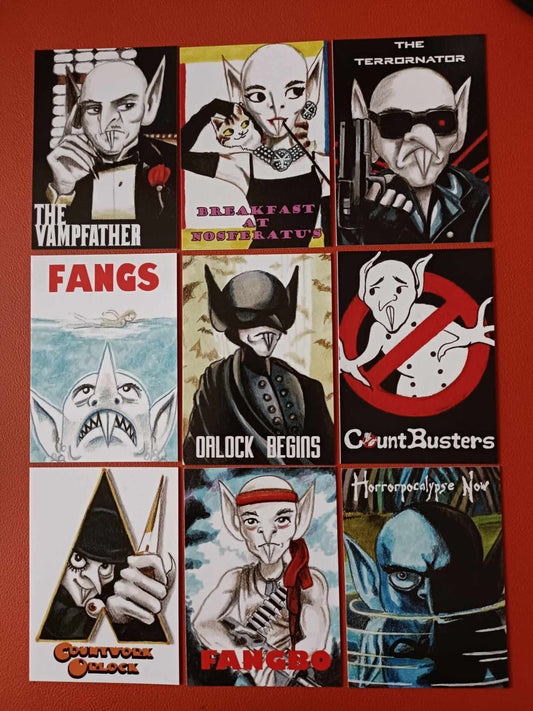 Nosferatu at the movies 9 cards set